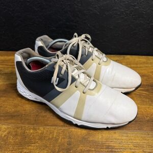FootJoy Energize 58139 White Black Tan Synthetic Leather Golf Shoes Mens 9.5 M